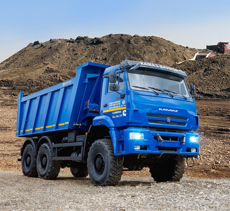 КАМАЗ 6522 самосвал синий