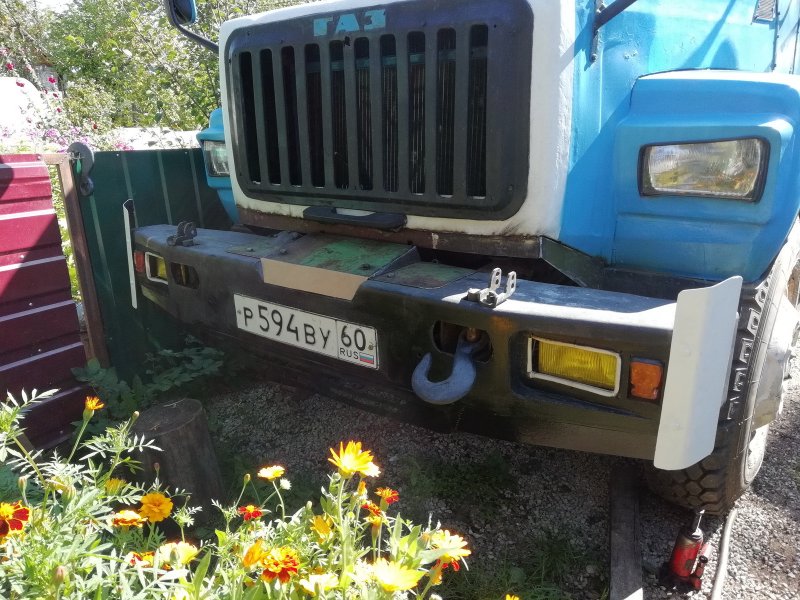 Бампер из швеллера на ГАЗ 3307