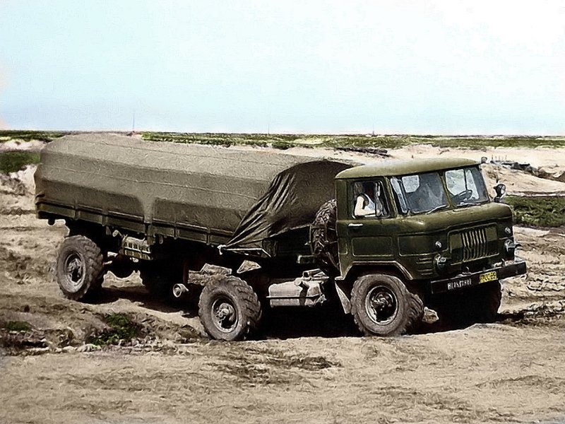 ГАЗ 66 полуприцеп