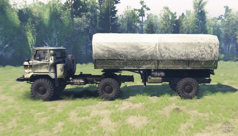 ГАЗ 66 полуприцеп
