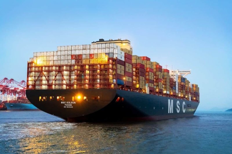 Контейнеровоз в мире – MSC Gülsün.