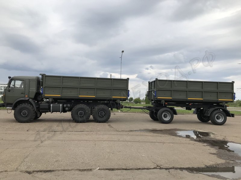 КАМАЗ 4310 С активным прицепом