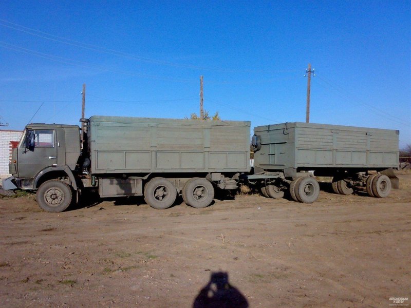 КАМАЗ 5320 С прицепом МАЗ