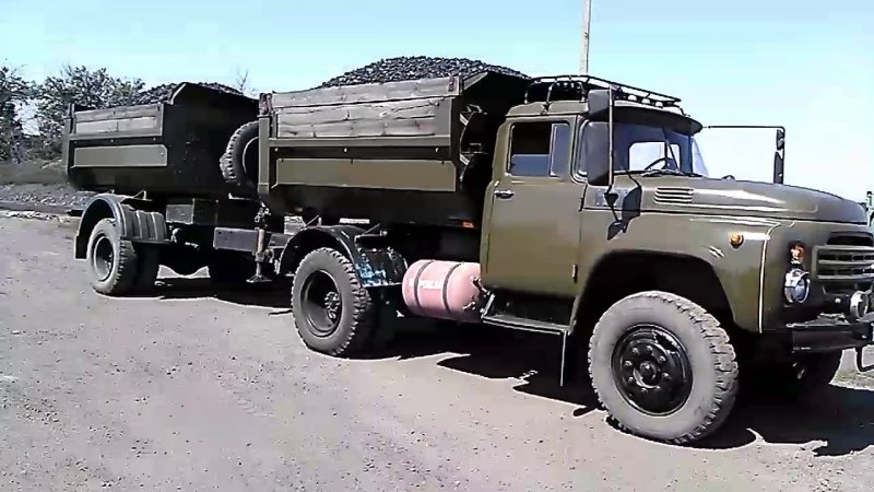 ЗИЛ 130 дизель с прицепом