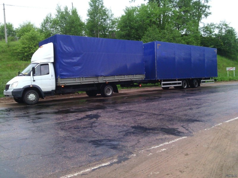 ГАЗ Валдай полуприцеп