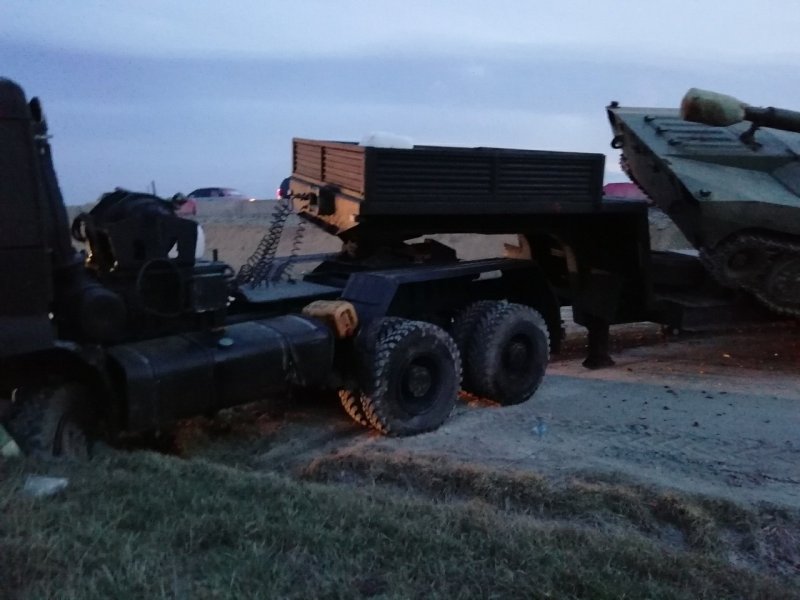 Аварии с военной техникой на трале