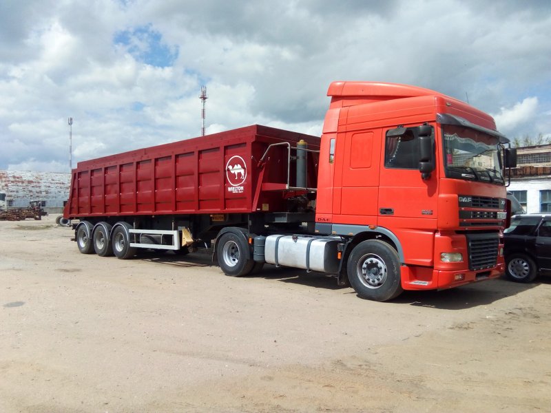 DAF xf95 в сцепке