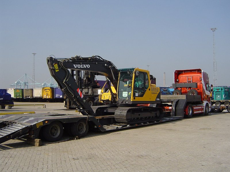 Volvo a40e на трале