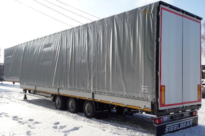 Шторный полуприцеп мега 120 кубов
