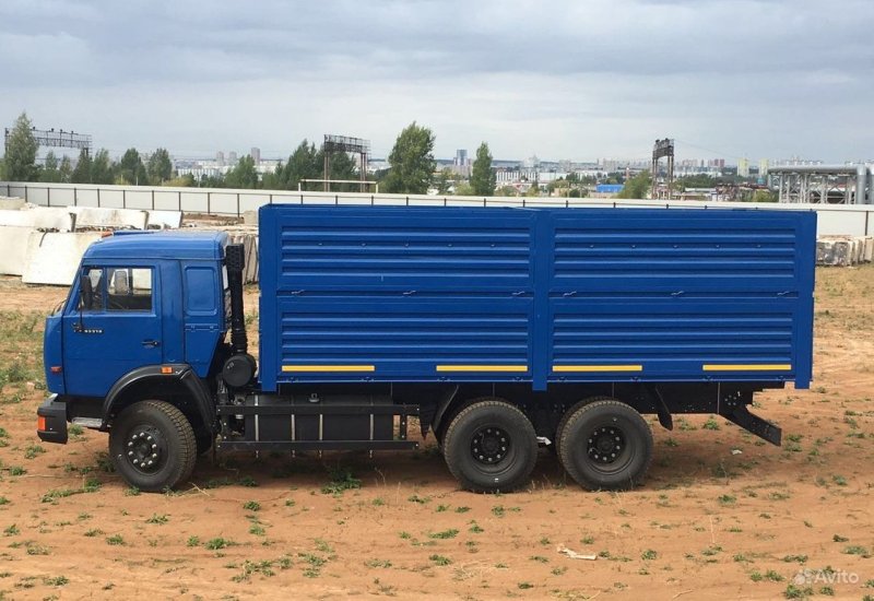 КАМАЗ 53215 синий зерновоз
