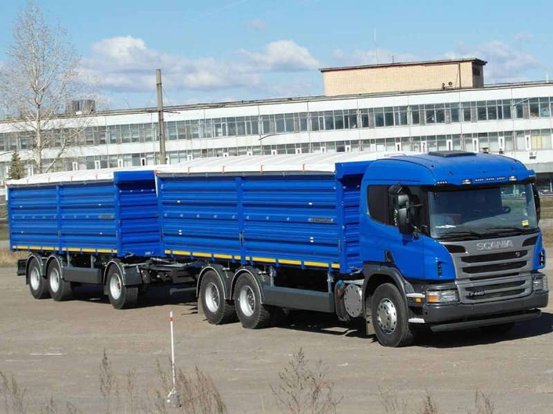 Скания p440 зерновоз