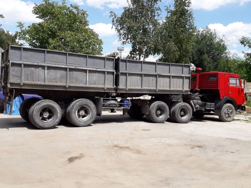 КАМАЗ 5410 С прицепом самосвал