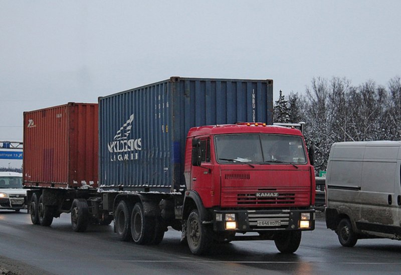 КАМАЗ 53215 С прицепом