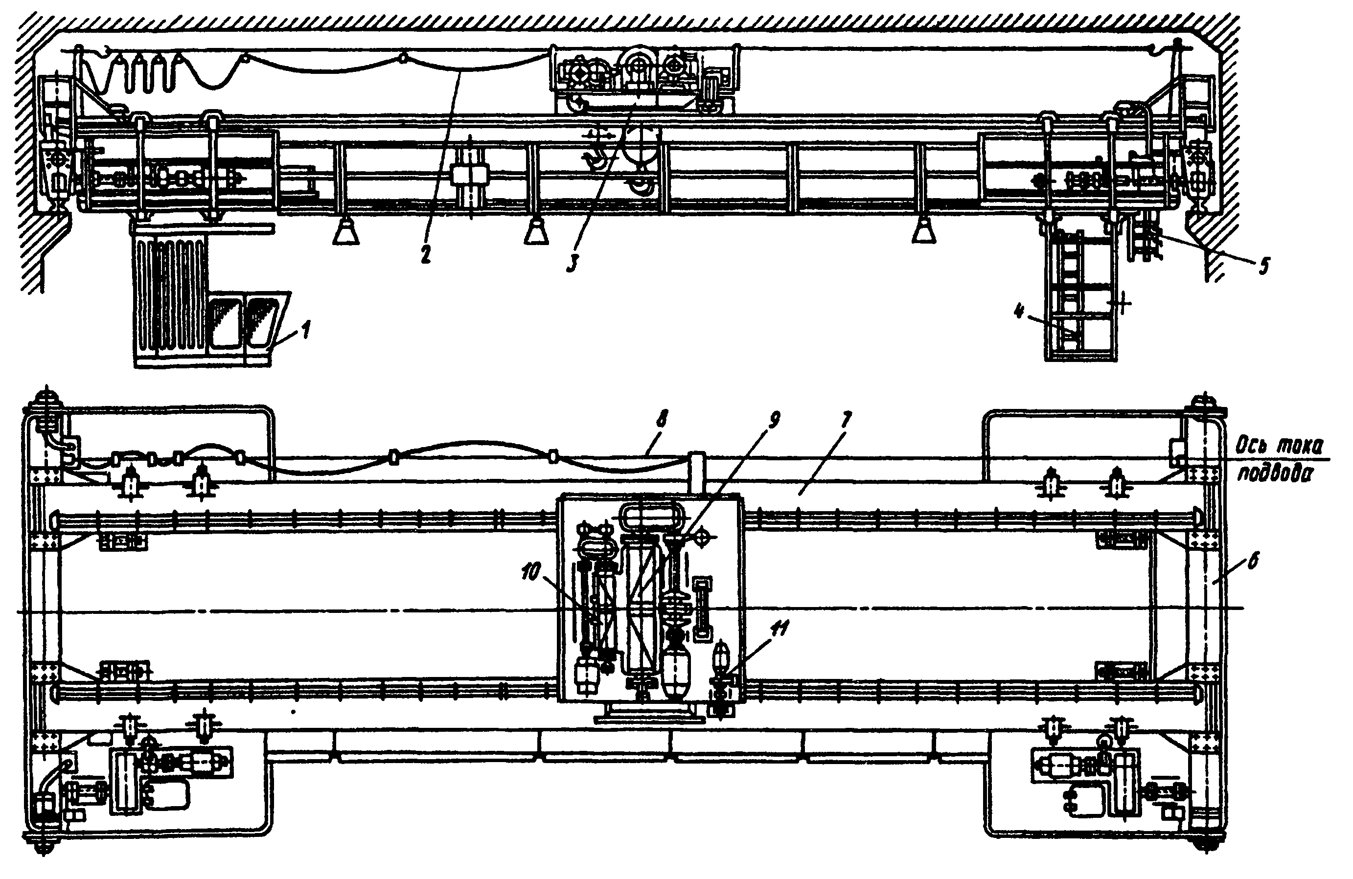 Основные механизмы мостовых кранов. Кран мостовой электрический двухбалочный опорный 10т чертеж. Кран мостовой электрический двухбалочный опорный 15т. Мостовой кран 10т. Мостовой кран МК-5.
