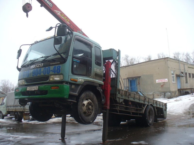 Isuzu forward манипулятор эвакуатор