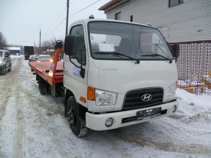 Hyundai HD 78 эвакуатор со сдвижной платформой