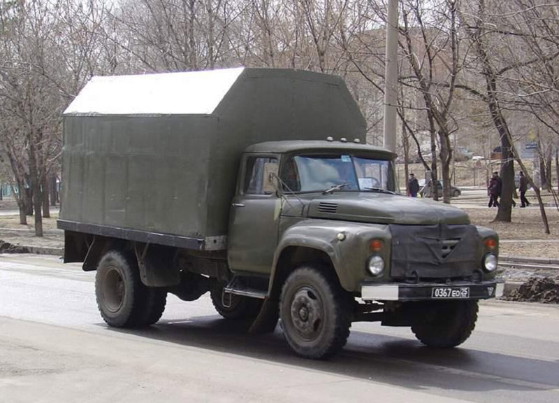 ЗИЛ 130 армейский фургон изотермический