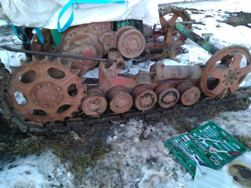 Ходовая тележка трактора т-70