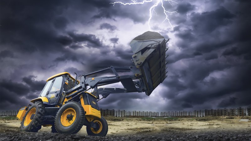 Строительная техника JCB трактор