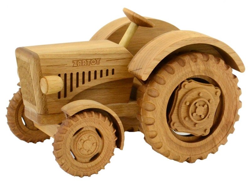 Деревянный трактор игрушка