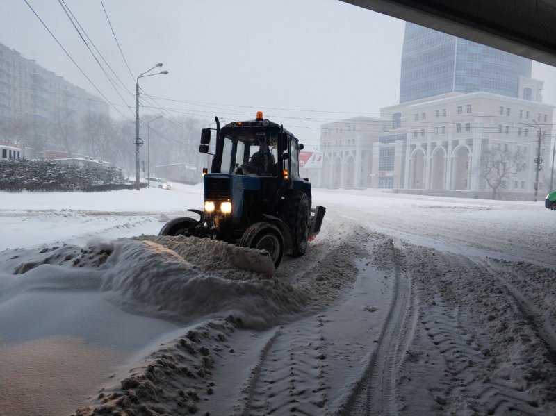 МТЗ 82.1 уборка снега