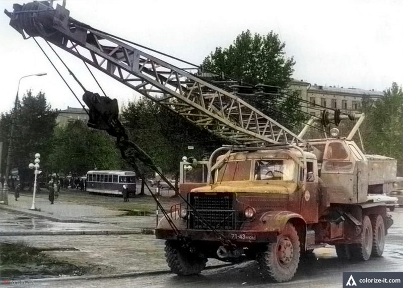 Кран к-104 ЯАЗ-210