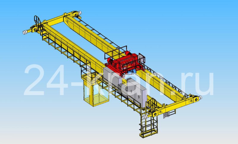 Кран мостовой двухбалочный опорный 20т