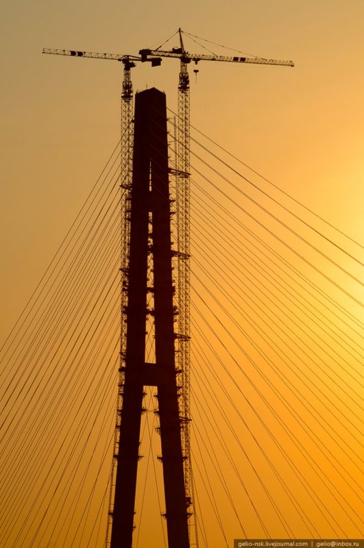 Самый высокий башенный кран в России