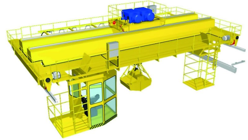 Кран мостовой электрический двухбалочный опорный 5т
