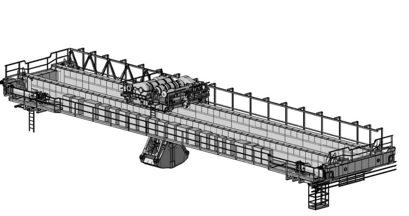 Кран мостовой грейферный конструкция