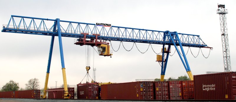 Кран козловой контейнерный г/п 45 тонн Балткран