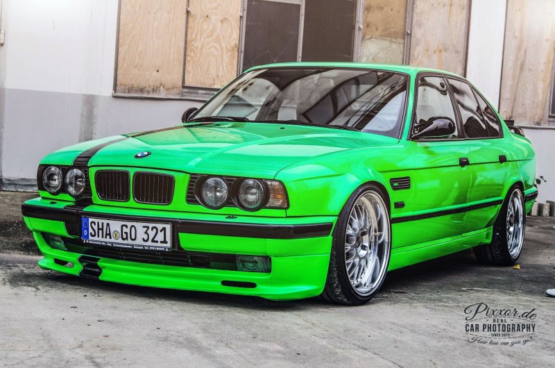 BMW e34 m зеленый