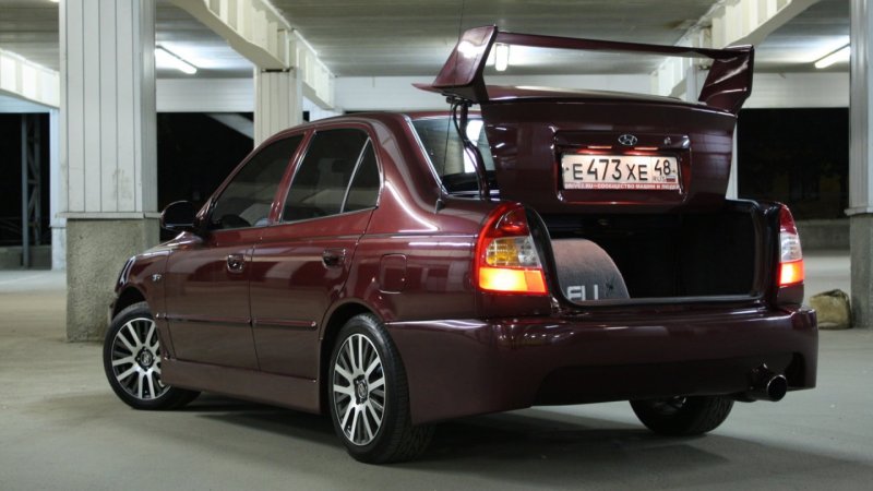 Тюнингованный Hyundai Accent