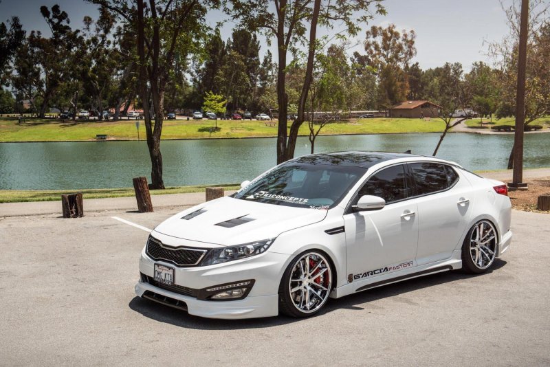 Kia k5 белый Tuning