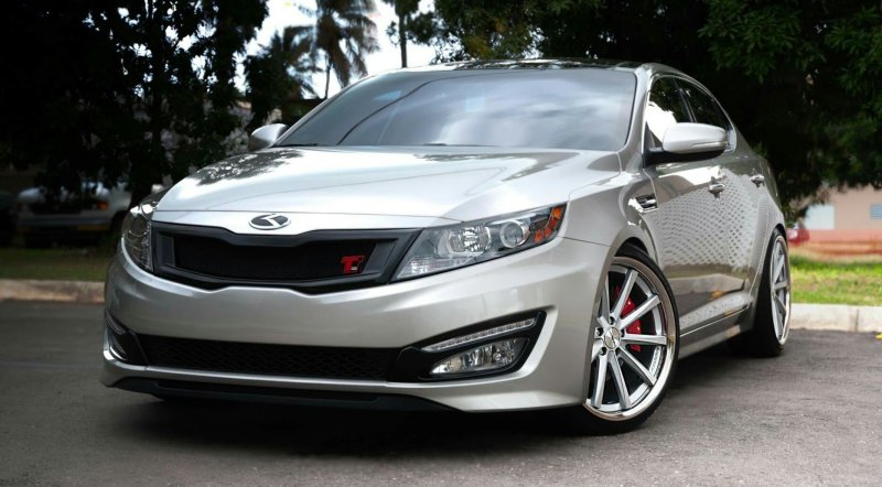 Kia Optima 2012 White Tuning