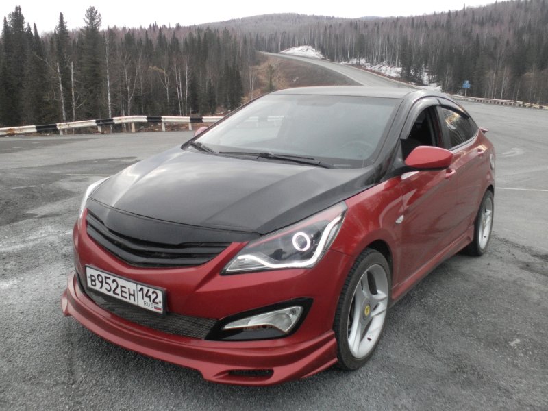 Тюнингованный Hyundai Solaris