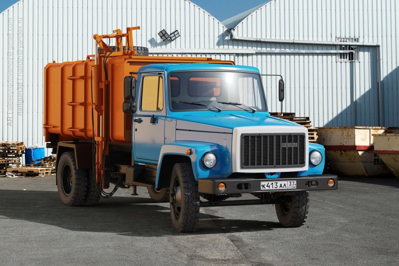 ГАЗ 3307 мусоровоз