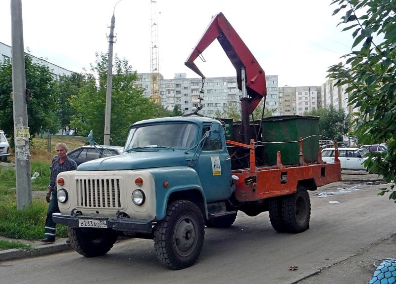 Контейнерный мусоровоз ГАЗ 53