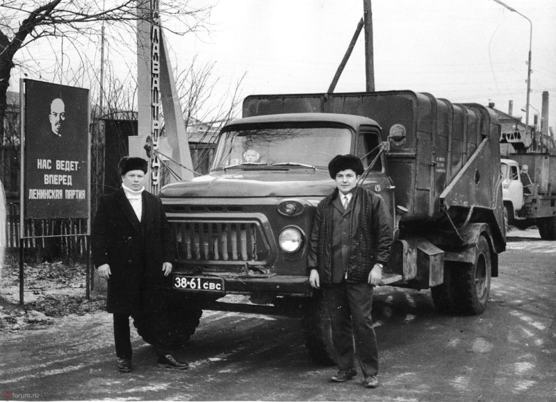 Мусорная машина 70-х