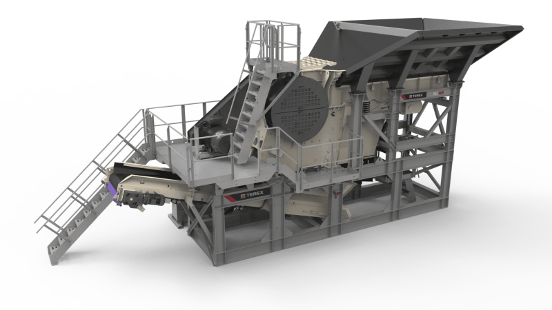 Terex полумобильная щековая дробилка 1000