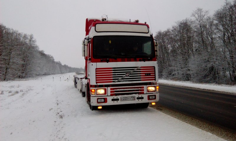 Volvo f12 зима