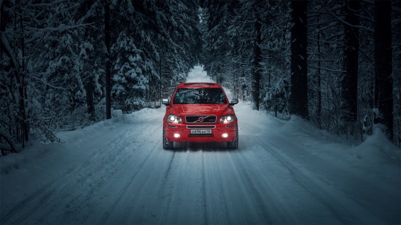 Volvo xc90 зимой