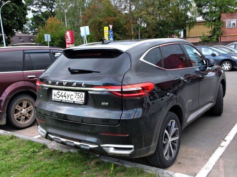 Haval f7 черный антихром