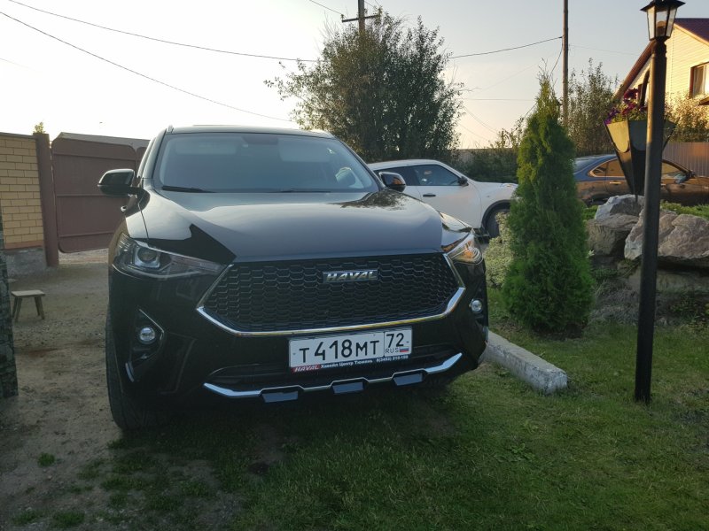 Haval f7 черный антихром