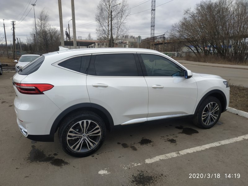 Хавал f7x белый тонированный