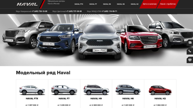 Хавал линейка моделей