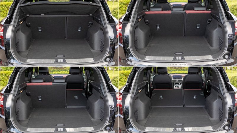 Geely Coolray складывание сидений