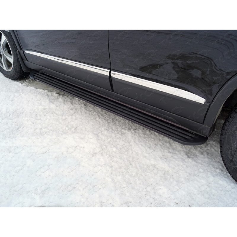 Пороги алюминиевые "Slim line Black" 1720 мм