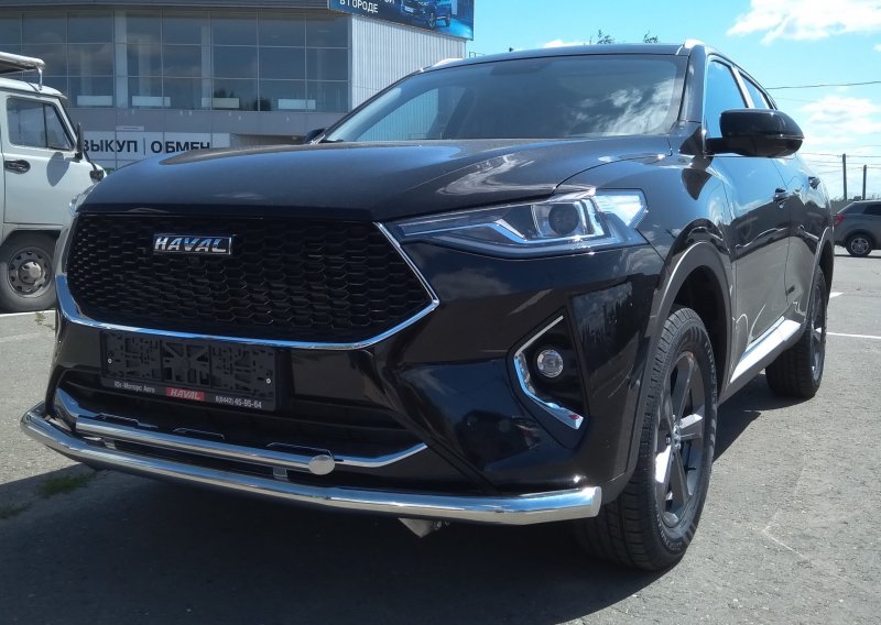 Защита бампера Haval f7