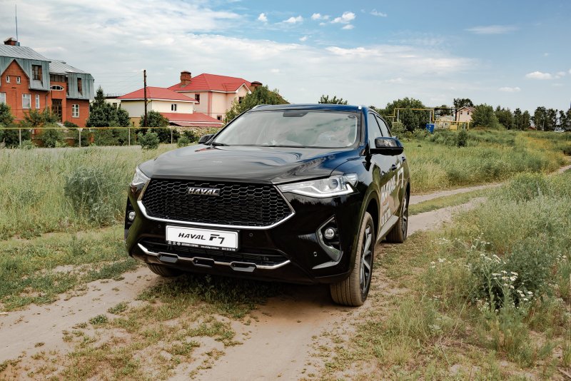Haval f7 черный антихром
